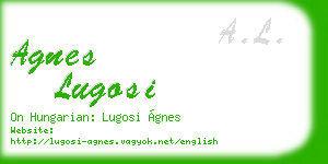 agnes lugosi business card